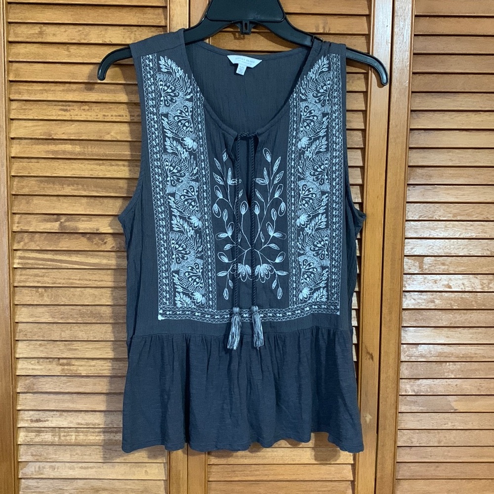 Lucky Brand embroidered top
